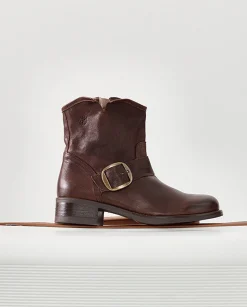 Online Botín Plano MONS-001 MARRON Ankle Boots