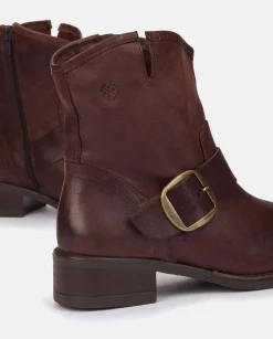 Online Botín Plano MONS-001 MARRON Ankle Boots