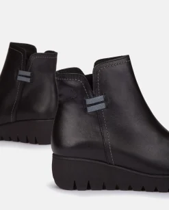 Sale Flat Bootie ATENAS-032 Black Ankle Boots