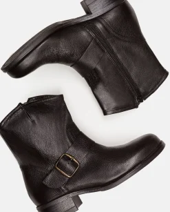 Online Flat Bootie CAMBRA-001 Black Ankle Boots