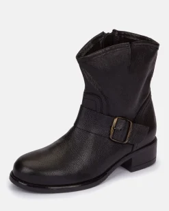 Online Flat Bootie CAMBRA-001 Black Ankle Boots