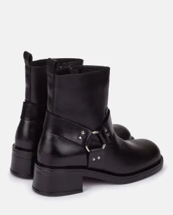 Outlet Flat Booty SPA-005 Black Ankle Boots