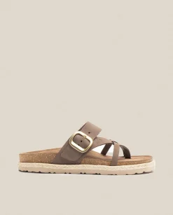 New Flat Sandal Arena 003 Brown Platform Sandals|Flat Sandals