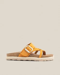 Fashion Flat Sandal Arena 003 Orange Platform Sandals|Flat Sandals