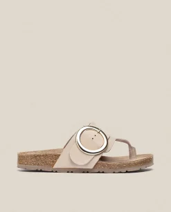 Outlet Flat Sandal GRANADA-704 Beige Flat Sandals