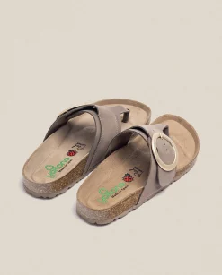 Cheap Flat Sandal GRANADA-704 Brown Flat Sandals