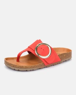 Fashion Flat Sandal GRANADA-704 Coral Flat Sandals
