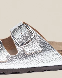 Best Flat Sandal GRANADA-700 Silver Flat Sandals