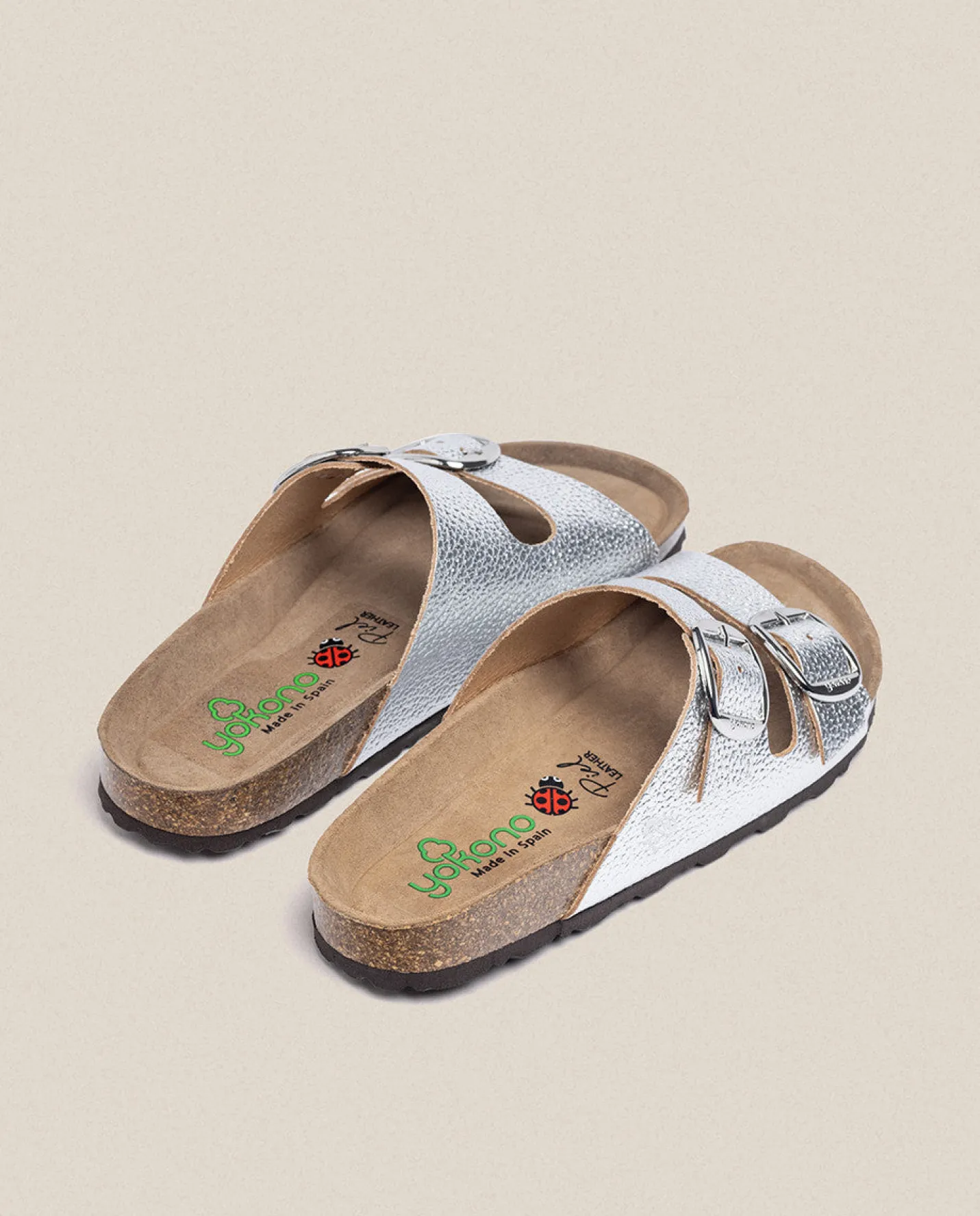 Best Flat Sandal GRANADA-700 Silver Flat Sandals