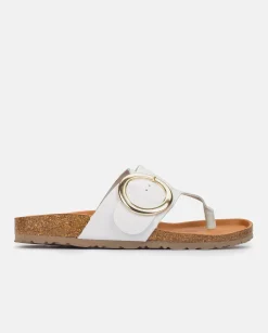 Fashion Flat Sandal GRANADA-704 White Flat Sandals