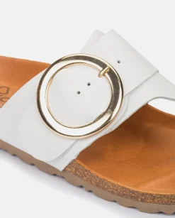 Fashion Flat Sandal GRANADA-704 White Flat Sandals