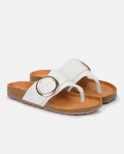 Fashion Flat Sandal GRANADA-704 White Flat Sandals