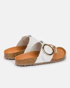 Fashion Flat Sandal GRANADA-704 White Flat Sandals