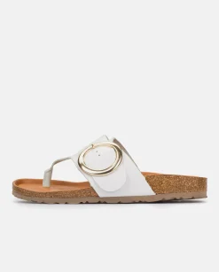 Fashion Flat Sandal GRANADA-704 White Flat Sandals