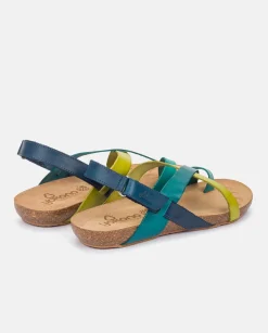 Best Flat Sandal IBIZA-718 Blue Flat Sandals