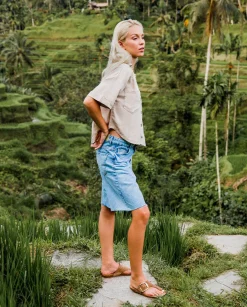 Cheap Flat Sandal IBIZA-205 Brown Flat Sandals