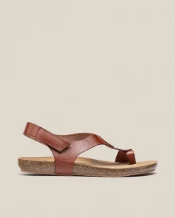 Store Flat Sandal IBIZA-174 Brown Flat Sandals