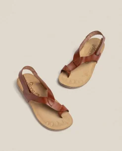 Store Flat Sandal IBIZA-174 Brown Flat Sandals