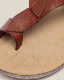 Store Flat Sandal IBIZA-174 Brown Flat Sandals