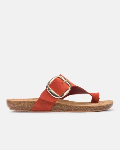Sale Flat Sandal IBIZA-205 Orange Flat Sandals