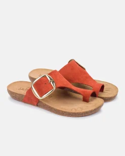 Sale Flat Sandal IBIZA-205 Orange Flat Sandals