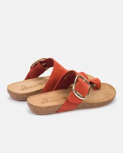 Sale Flat Sandal IBIZA-205 Orange Flat Sandals