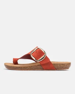 Sale Flat Sandal IBIZA-205 Orange Flat Sandals