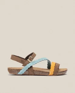Clearance Flat Sandal IBIZA-176 Orange Flat Sandals