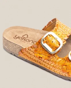 Online Flat Sandal Jerba 143 Orange Flat Sandals