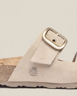 Fashion Flat Sandal JERBA-136 Beige Flat Sandals