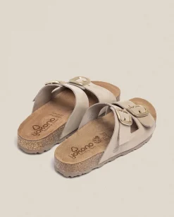 Fashion Flat Sandal JERBA-136 Beige Flat Sandals
