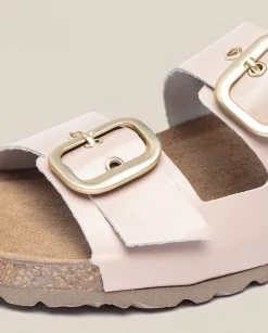 Discount Flat Sandal JERBA-136 Beige Flat Sandals
