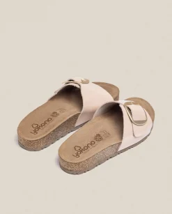 New Flat Sandal JERBA-114 Beige Flat Sandals