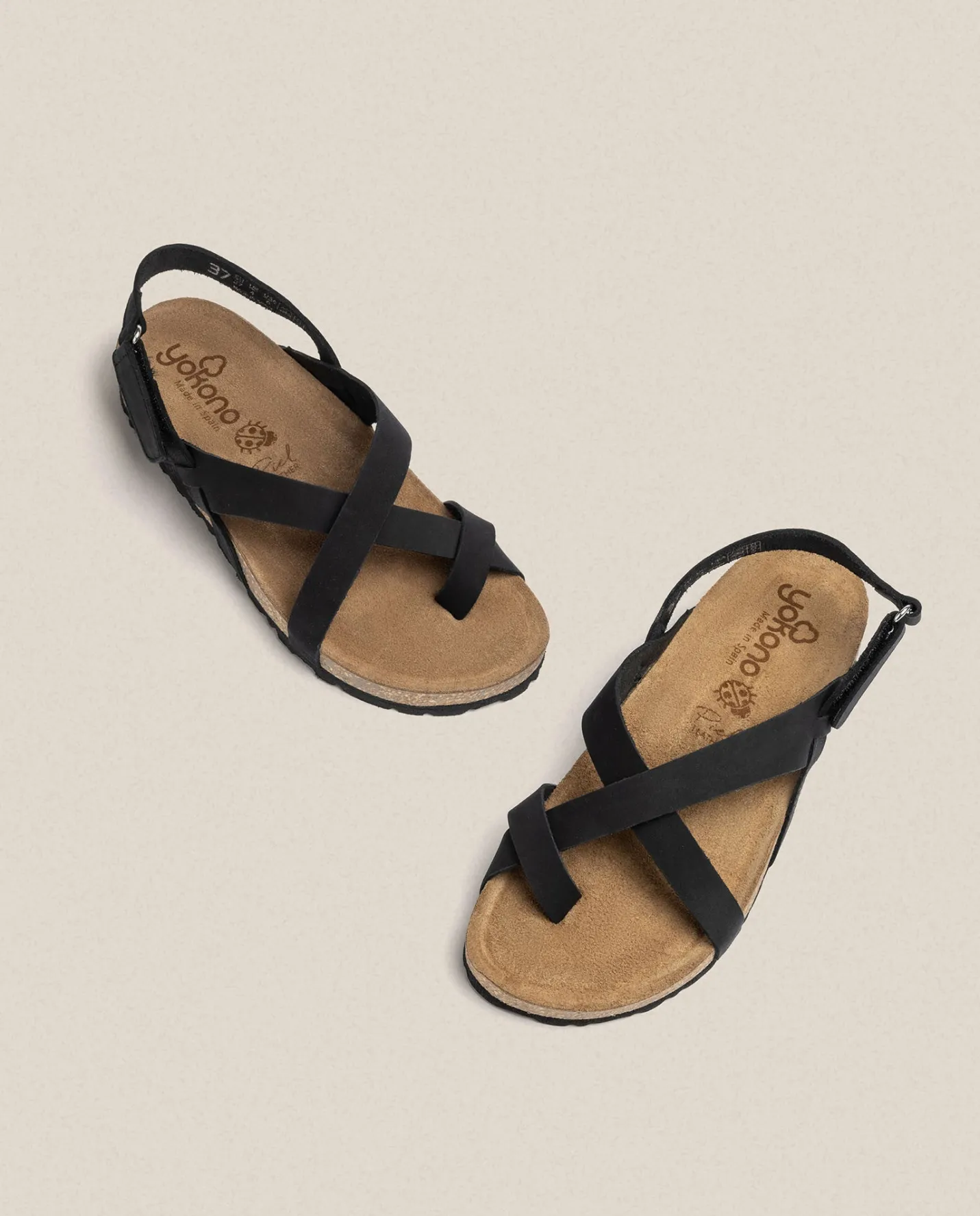 Discount Flat Sandal JERBA-718 Black Flat Sandals