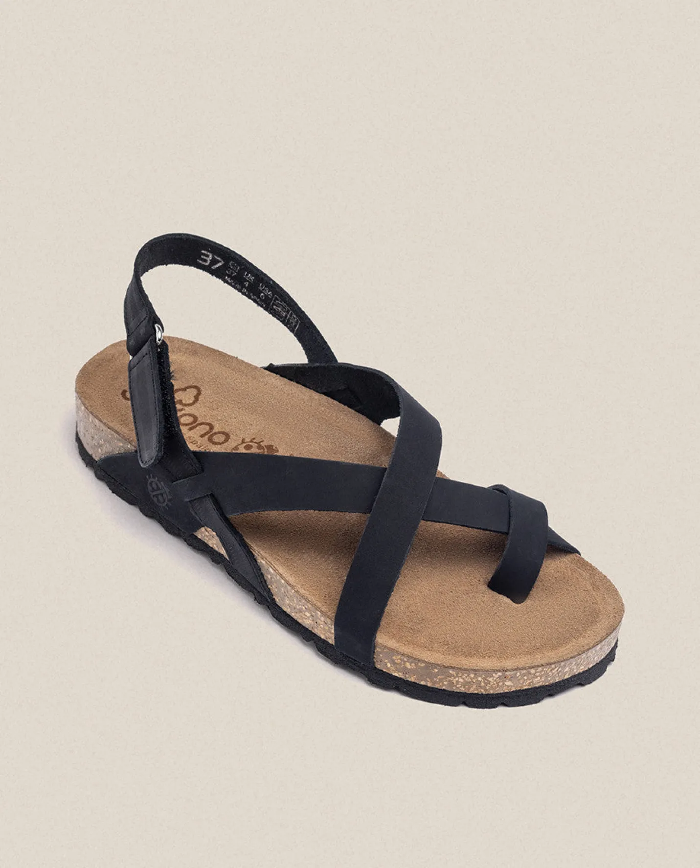 Discount Flat Sandal JERBA-718 Black Flat Sandals