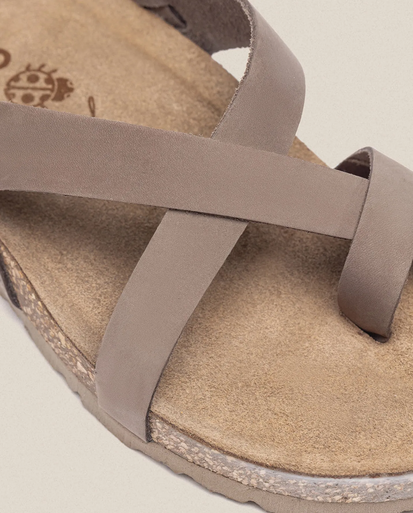 Discount Flat Sandal JERBA-718 Brown Flat Sandals