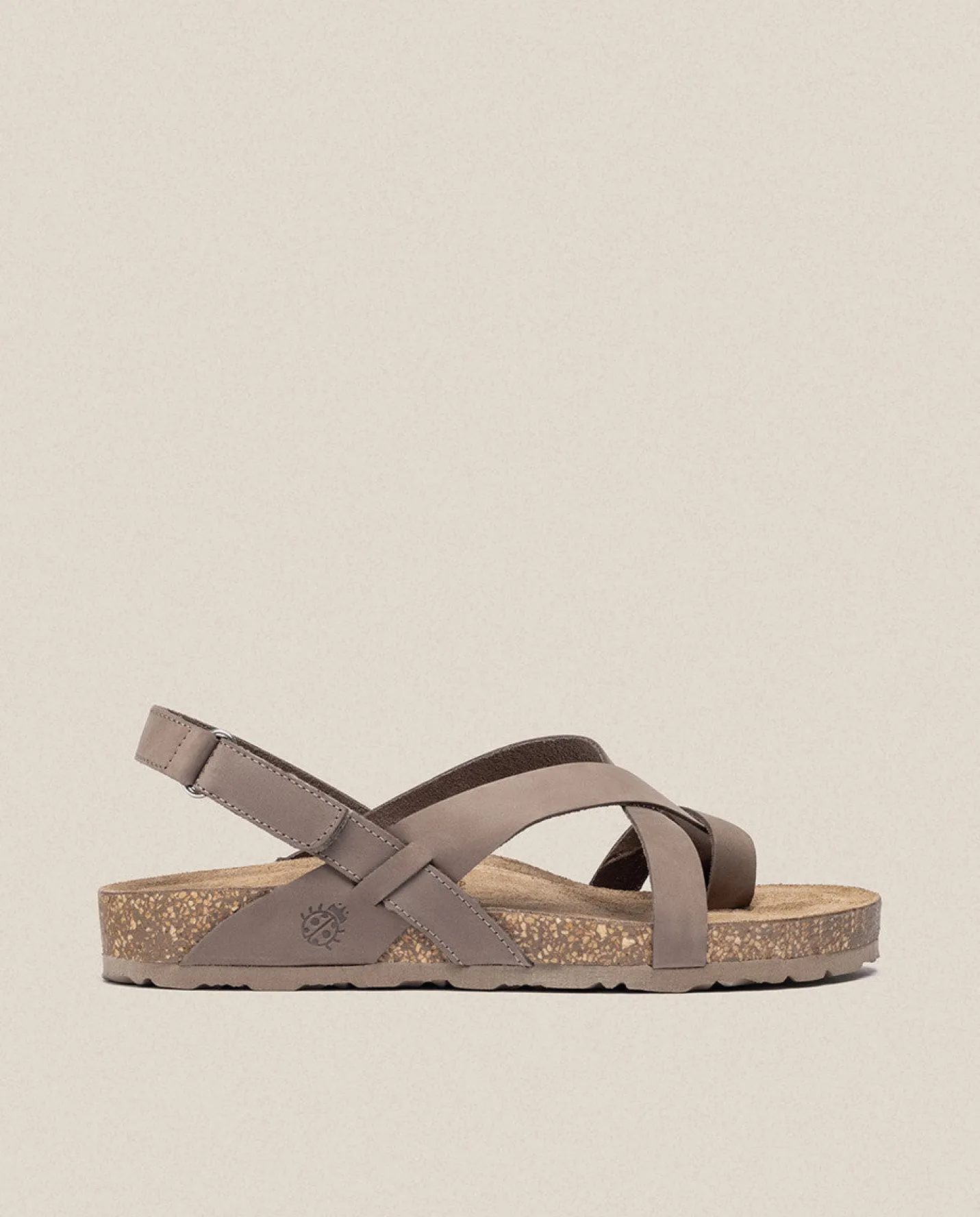 Discount Flat Sandal JERBA-718 Brown Flat Sandals