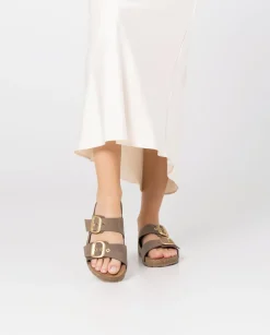 Best Sale Flat Sandal JERBA-136 Brown Flat Sandals