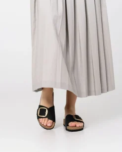 Outlet Flat Sandal JERBA-114 Noir Flat Sandals