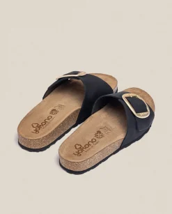 Outlet Flat Sandal JERBA-114 Noir Flat Sandals