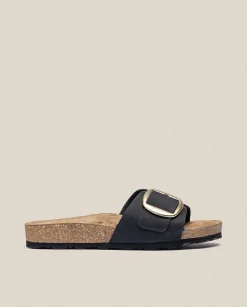 Outlet Flat Sandal JERBA-114 Noir Flat Sandals