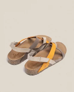 Fashion Flat Sandal JERBA-718 Orange Flat Sandals