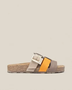 Online Flat Sandal JERBA-137 Orange Flat Sandals
