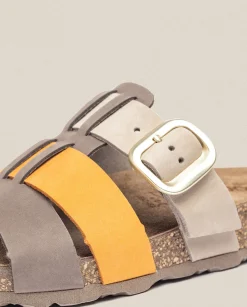 Online Flat Sandal JERBA-137 Orange Flat Sandals