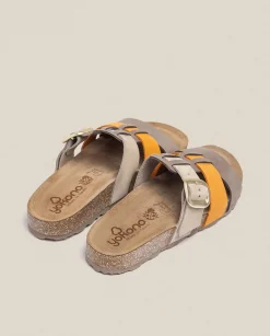 Online Flat Sandal JERBA-137 Orange Flat Sandals