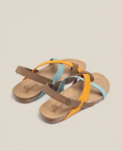 Shop Flat Sandal JERBA-091 Orange Flat Sandals