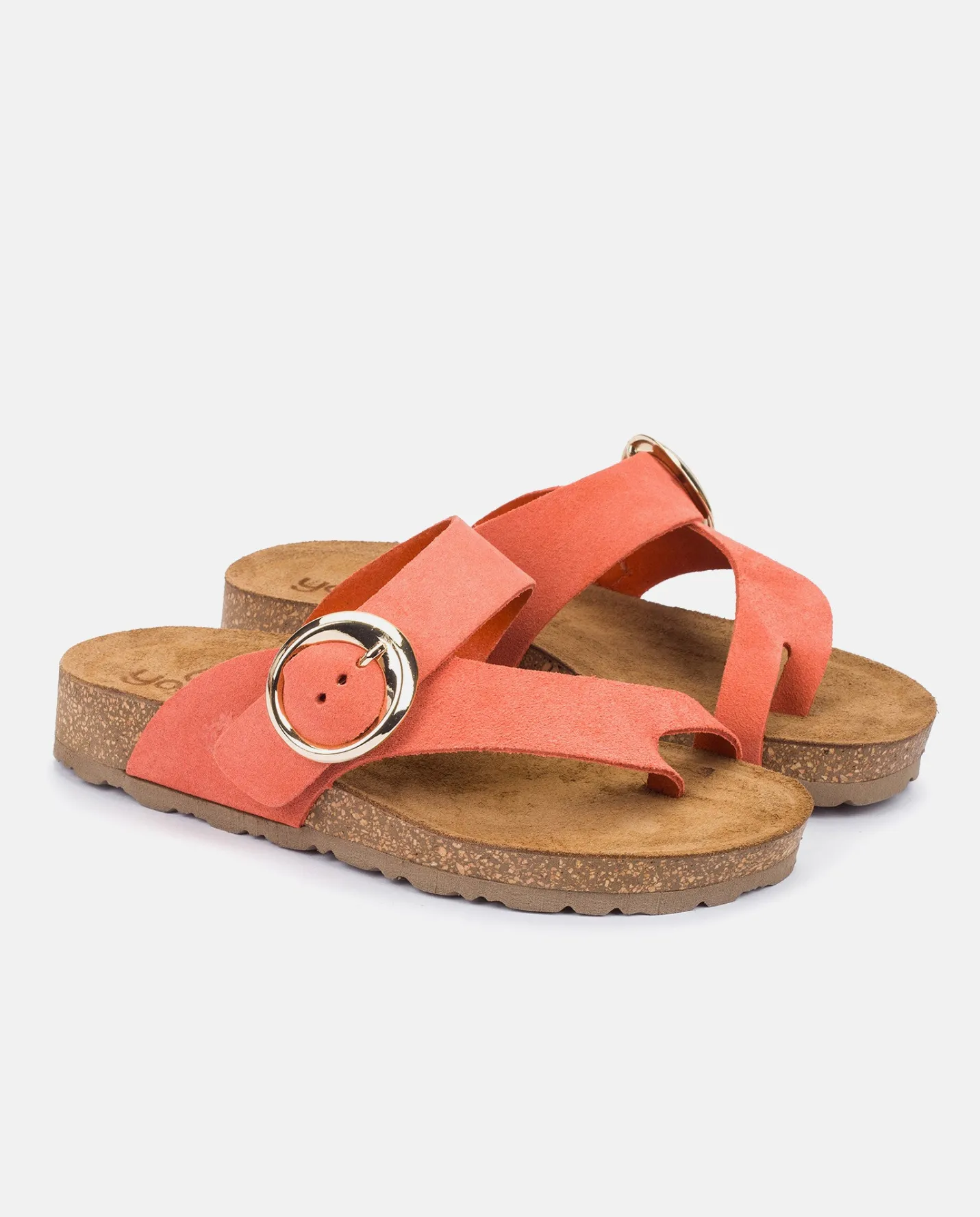 Cheap Flat Sandal JERBA-113 Red Flat Sandals