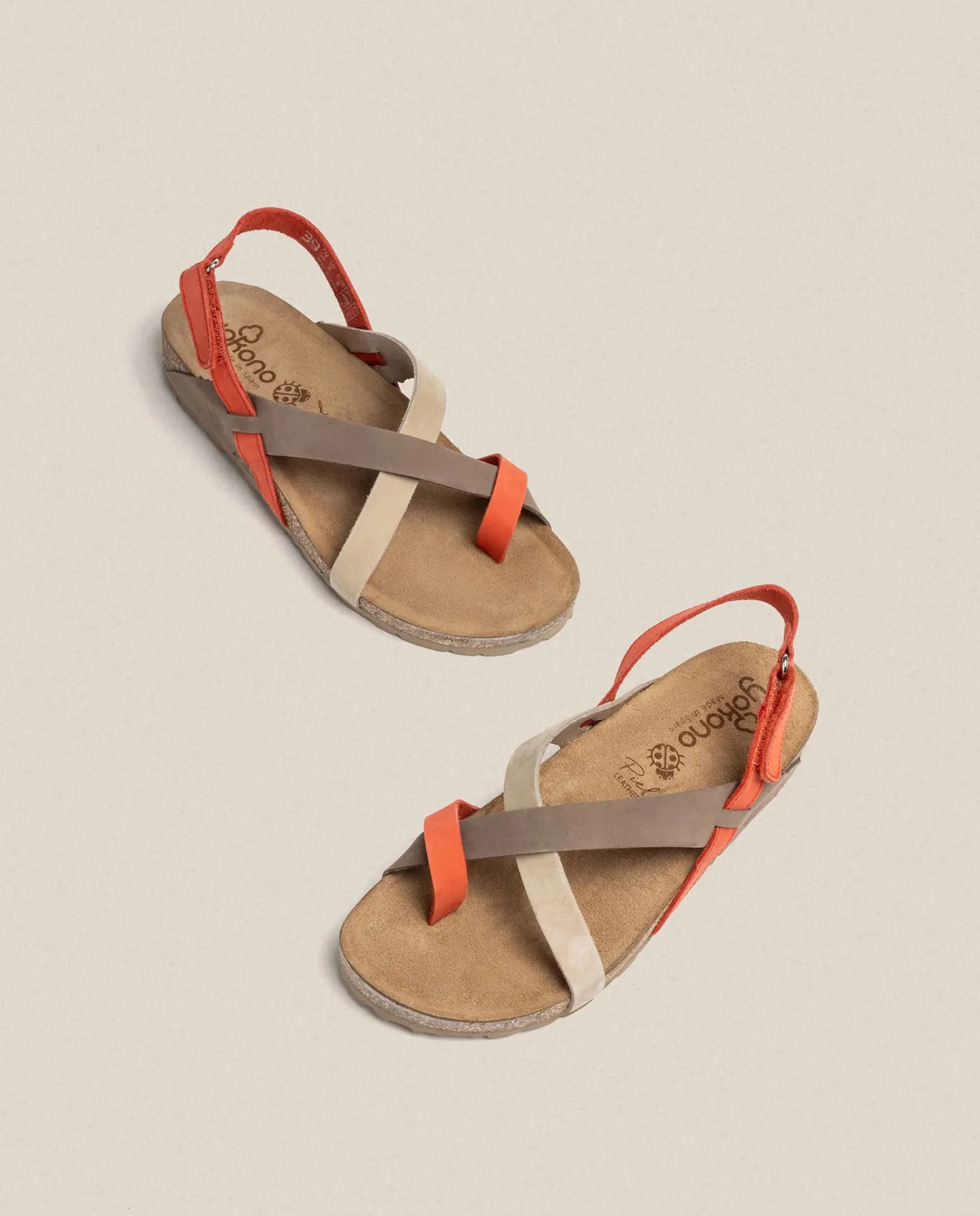 Shop Flat Sandal JERBA-718 Red Flat Sandals