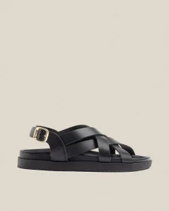 Discount Flat Sandal Morena 005 Black Flat Sandals