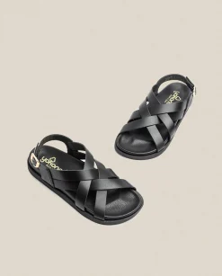 Discount Flat Sandal Morena 005 Black Flat Sandals